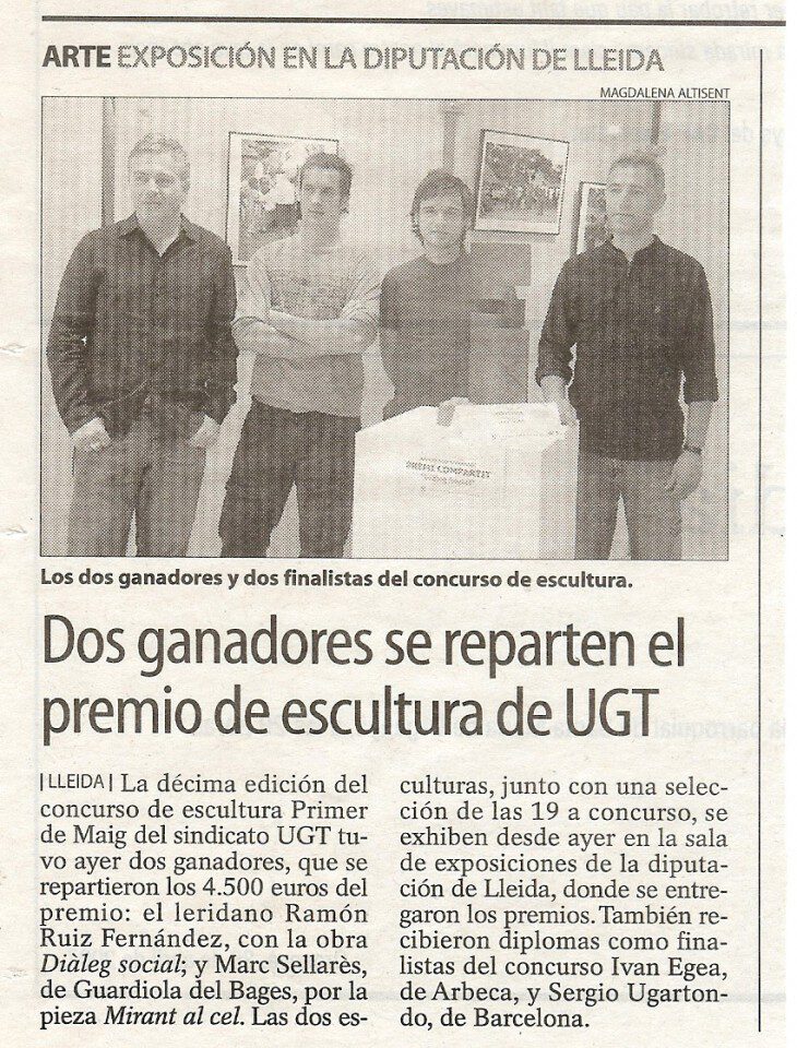 1er premio Escultura U.G.T 2007