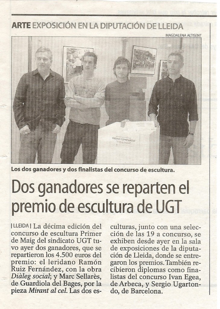 1er premio Escultura U.G.T 2007